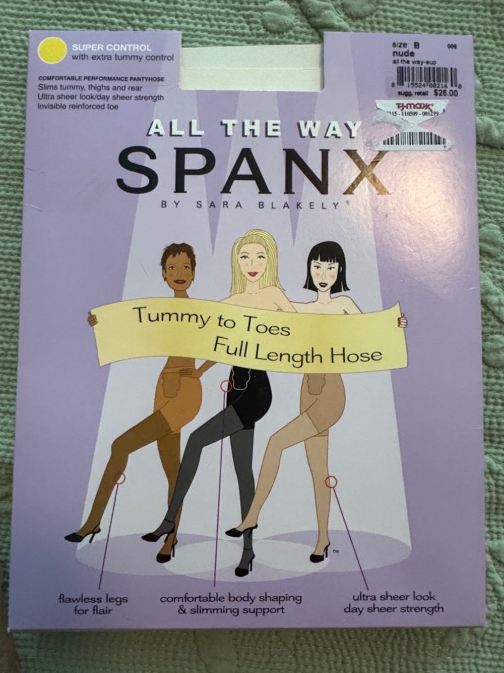 All The Way Spanx Tummy to Toes Full Length Hose - Nude